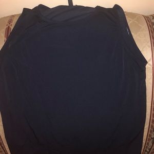 Ellen Tracey sleeveless navy blue top